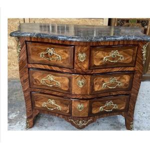 Commode En Bois De Placage , époque Louis XV