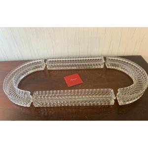 Baccarat Crystal Centerpiece, Bamboo Model, Composed Of 4 Pieces.