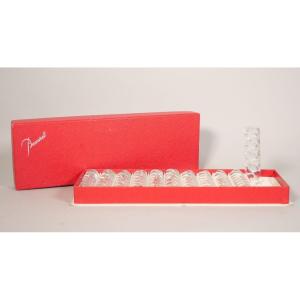 Crystal Knife Holder Signed Baccarrat