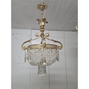 Large Napoleon III Style Chandelier - Electrified And In Working Order 