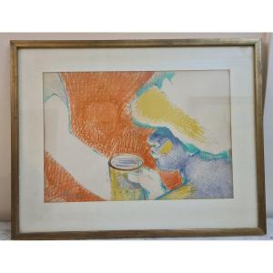 Yvonne Mottet (1906-1968) Figure With A Cup -