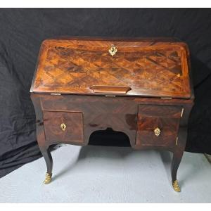 Sloping Pedestal Desk Attributed To Pierre II Migeon, Louis XV Period