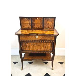Stepped Desk Called Fables De La Fontaine, 19th Century