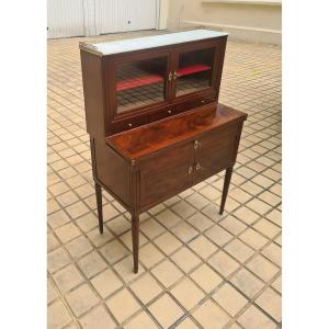 Bonheur Du Jour Or Louis XVI Mahogany Stepped Desk, Circa 1780
