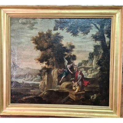 Flemish School Of The 17th Century, Circle Of Lodewijk De Vadder, The Sacrifice Of Isaac.