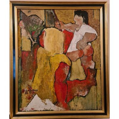 Michel De Gallard (1921-2007), 100 X 81 Cm,