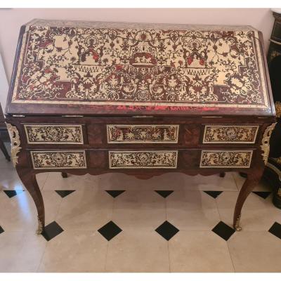  Boulle Brand Sloping Desk (attributed To Nicolas Sageot) - Circa 1730.