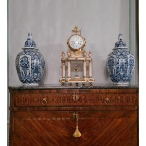 Large Portico Clock Louis XVI Period, Circa 1785