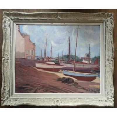 René Quillivic, Port Rhu 1928, Douarnenez, Brittany
