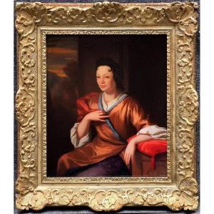 Portrait Of A Lady Of Quality, Dutch School Of The 17th Century, Entourage Of Gaspard Netscher