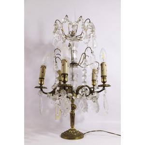 Glass And Brass Lamp