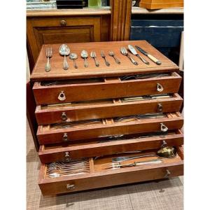 Large Silver Metal Household Ercuis