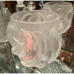 Lalique Dolphin Vase