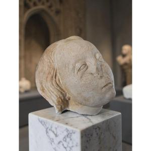 Limestone Head - Burgundy - 16th Century