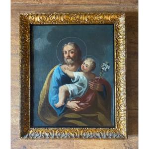 Saint Joseph And The Child Jesus - 17th Century
