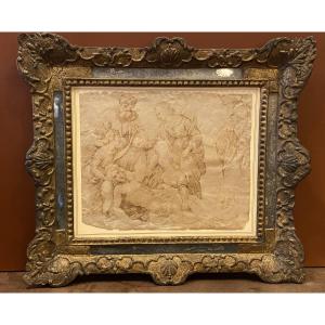 Drawing After Raphael And Louis XIV Frame 