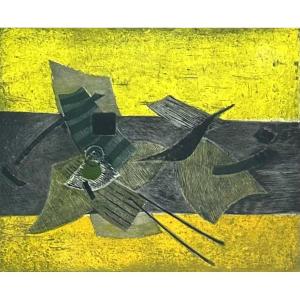 Engraving / Lithograph Henri-bernard Goetz (1909 - 1989) Abstraction - Surrealist