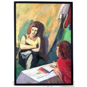 Oil On Canvas  Georges Joubin (1888-1983)  Expressionism Montmartre School Bonnard Asseline