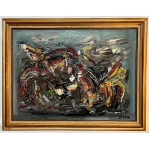 Oil On Canvas By Pierre Bosco (1909-1993) Expressionism (bonnard-derain-vuillard)
