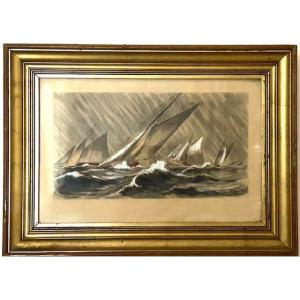 Marine De Léon Haffner Regatta In The Storm 