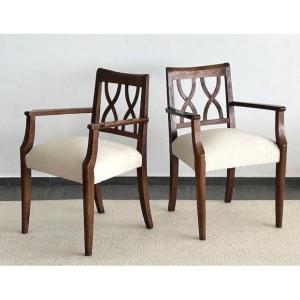 Pair Of Armchairs Circa 1940 Attributed To Baptistin Spade (art Deco - Adnet - Royere - Leleu...)