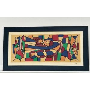 Fernand Leger Lithograph, Numbered And Signed (cubist Abstraction...)