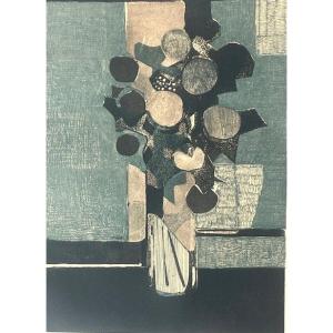 Lithograph By André Minaux Circa 1970, Artist's Proof (art Deco - Still Life...)