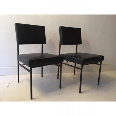 Pair Of Philippon And Lecoq Chairs 1955