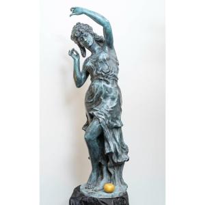 Large Sculpture “dancing Woman” Circa 1900 / 1920.