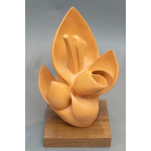 Abstract Terracotta Sculpture – Bernard Grassias