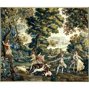 Lille Wool And Silk Tapestry