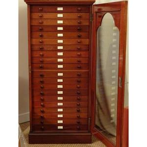 Butterfly Cabinet Of A Dutch Entomologist Datable Around 1870/90