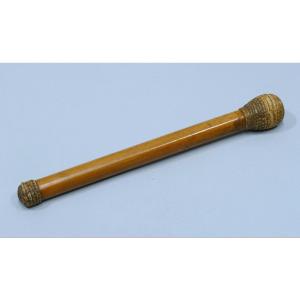 Sailor's Truncheon In Leaded Wood Datable From The 19th Century