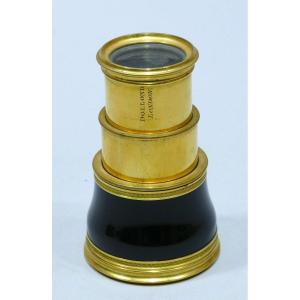 Spyglass In Gilted Copper Signed Dollond London Datable Circa 1800