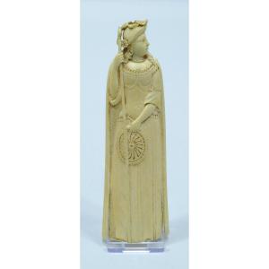 17th Century Open Tobacco Rasp Representing Minerva With Her Spear