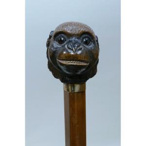 Ben Cox Collectible Monkey Head Walking Stick