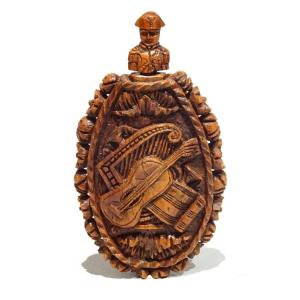Boxwood Snuffbox With Portrait Of Napoleon