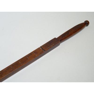 Cane Aune De Drapier - Drapery Cane - Belgium 19th Century