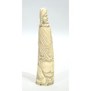18th Century Ivory Tobacco Rasp On The Scatological Theme