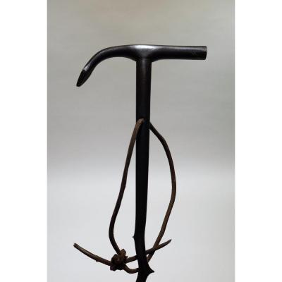 Iron Defense Cane With Spikes Throughout The Shaft