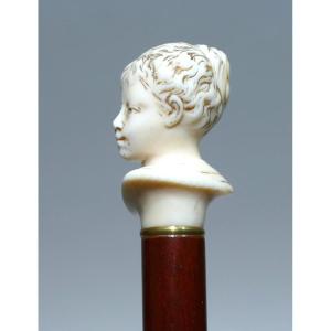 Great Cane With Pretty Handle Representing A Woman In Bust