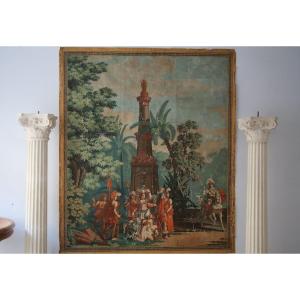 “the Incas” Wallpaper Circa 1820 After Joseph Dufour.