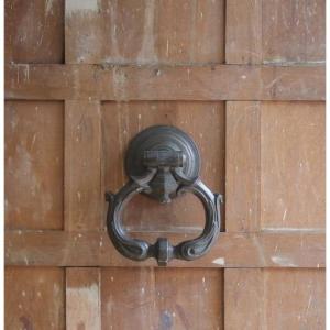 Important Patinated Bronze Knocker, Late 17th Century