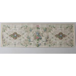 19th Century Strip Of Birds And Flowers Wallpaper - “pierre De Gris” 