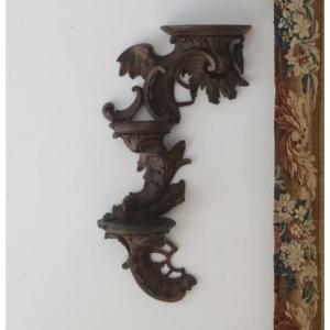 Louis XV Rococo Style Oak Wall Light