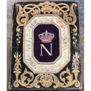 Wallet With Embroidery And Napoleon III Monogram
