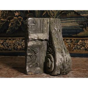 Stone Architectural Element, Garden Ornament, 17th-18th Century
