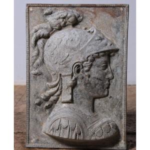 Metal Relief, Bust Of Warrior Athena, 20th Century