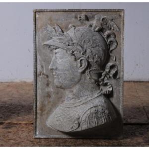 Metal Relief, Bust Of Scipio Warrior, 20th Century