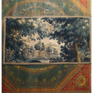  Fine Verdure, Flemish Tapestry From Oudenaarde, 18th Century
